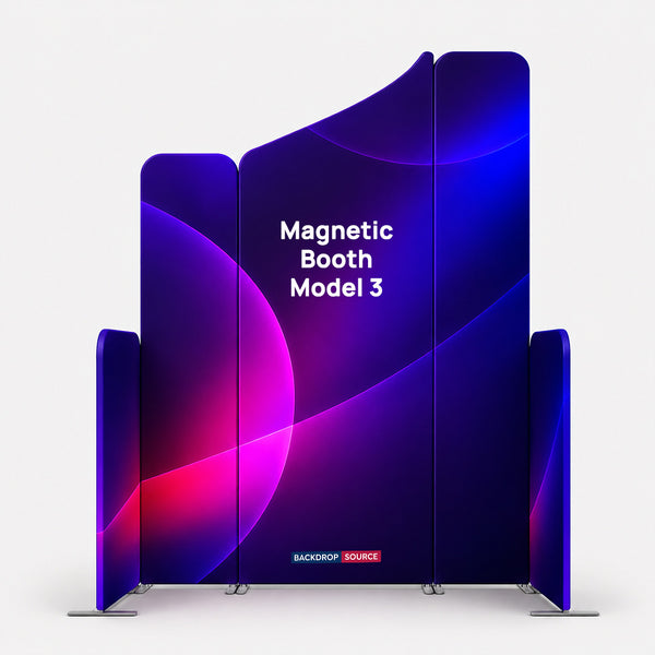 Magnetic Fabric Booth Display - Model 3 (2m x 2m)