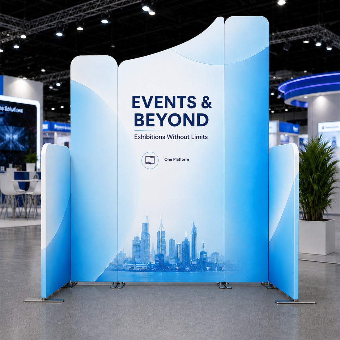 Magnetic Fabric Booth Display - Model 3 (2m x 2m)