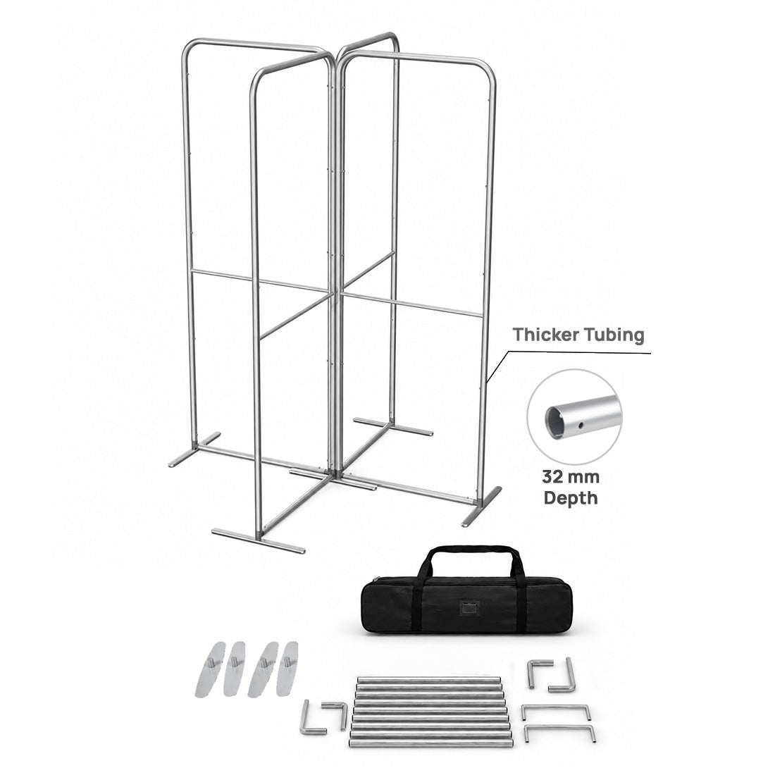 Magnetic Fabric Booth Display - Model 5 (2m x 2m)