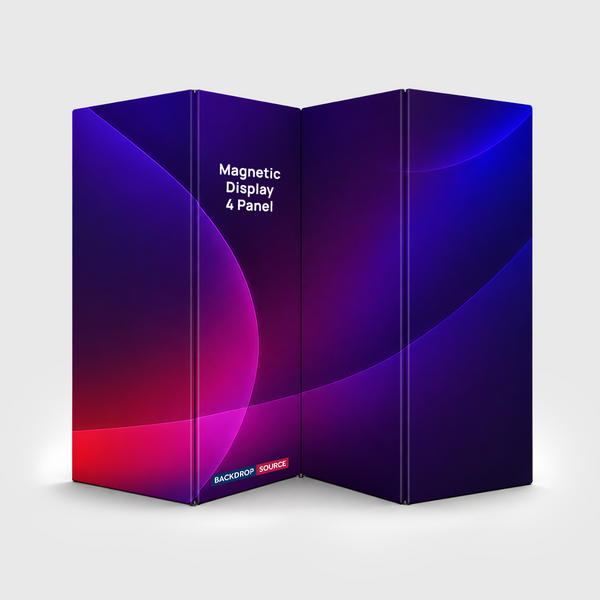 Fabric Magnetic Partition Display – 4 Panel