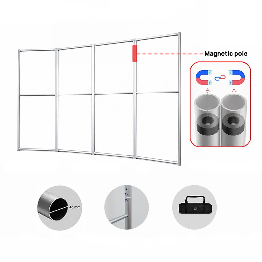Fabric Magnetic Partition Display – 4 Panel