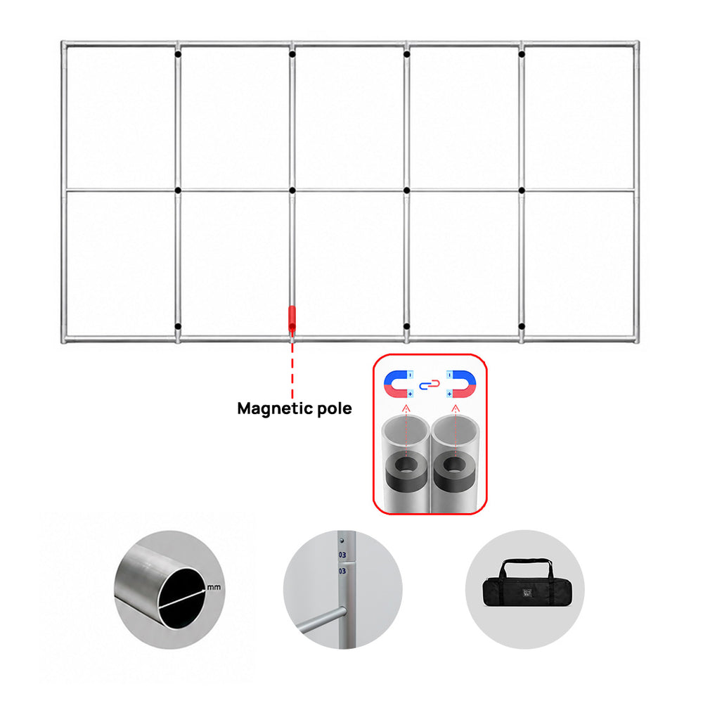 Fabric Magnetic Partition Display – 5 Panel