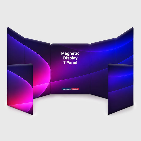Fabric Magnetic Partition Display – 7 Panel