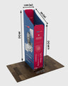 Magnetic Fabric Booth Display - Model 4 (2m x 2m)