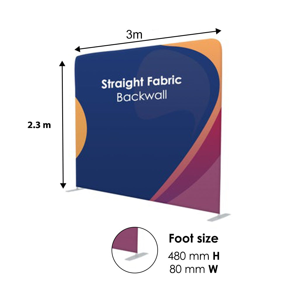 Ultimate 3m x 3m Booth Kit with Backwall, Side Walls, Counter, and Lights