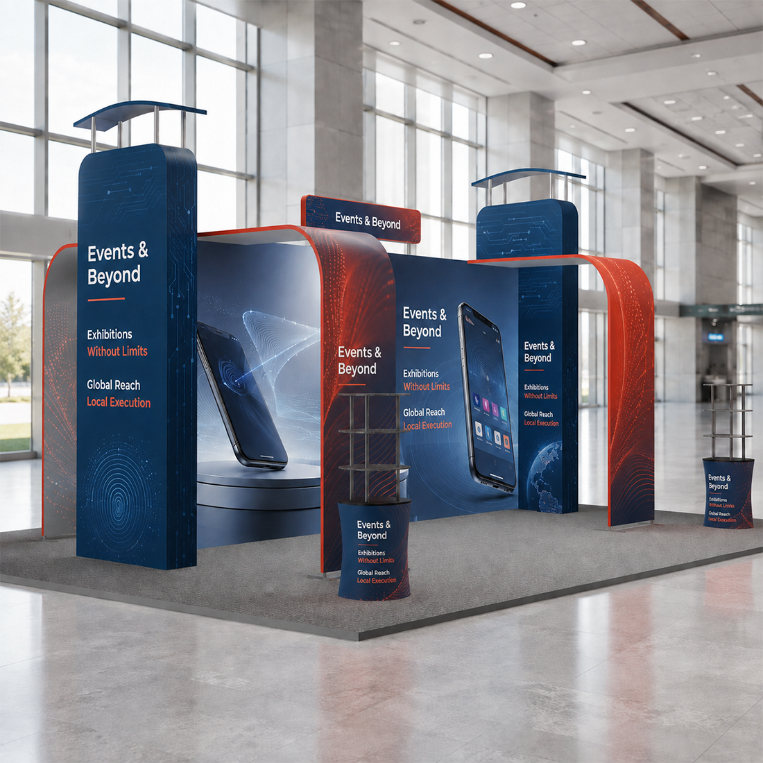Modular Booth Kits 6m x 6m - Model 04