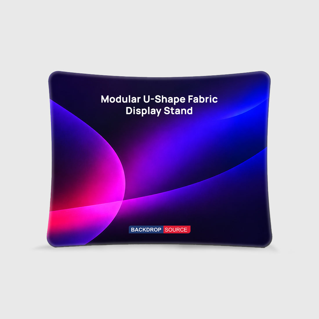 Modular U-Shape Fabric Display Stand – Tension Media Wall