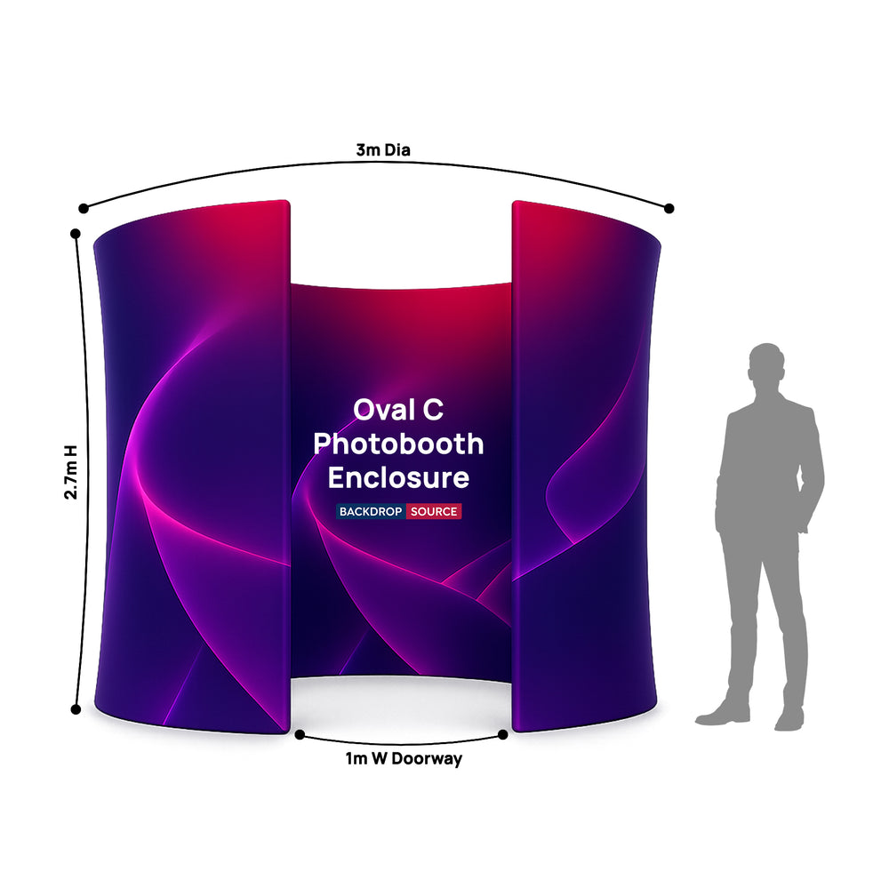 The Oval C Photobooth Enclosure