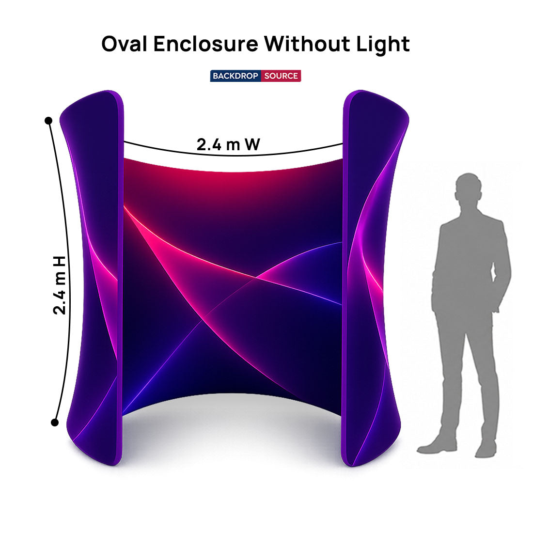 Oval wide doorway Enclosure