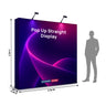 Fabric Popup Straight Backwall Kit with Clamping Lights