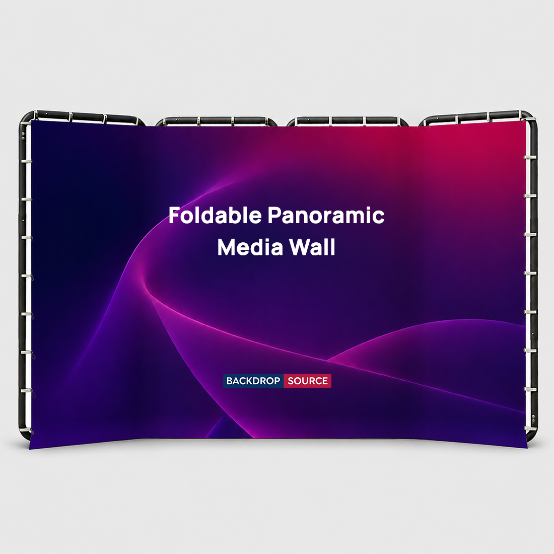 Panoramic Foldable Media Wall with Shape-Shifting Design
