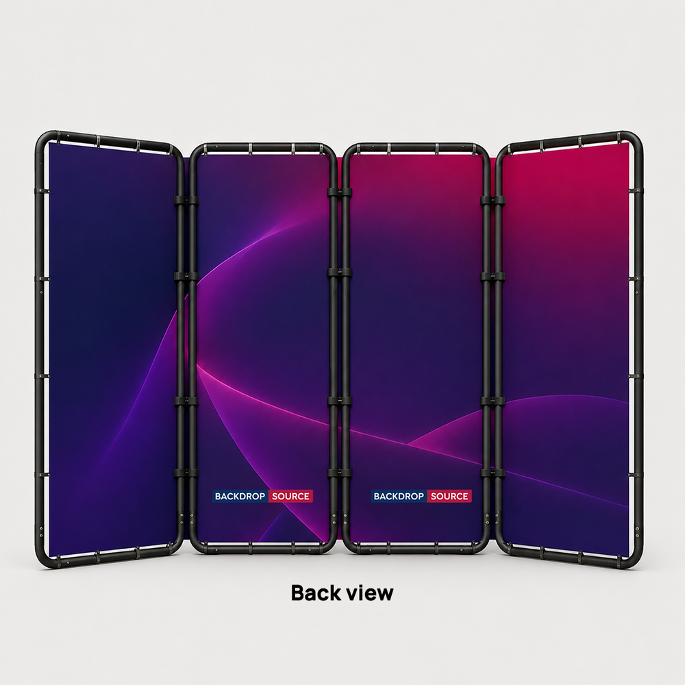 Panoramic Foldable Media Wall with Shape-Shifting Design