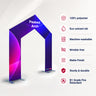 Peaked Arch Fabric Display for Events