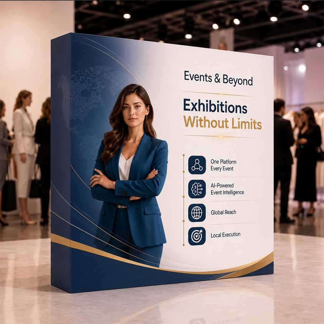 Portable Straight Fabric Pop-Up Wall