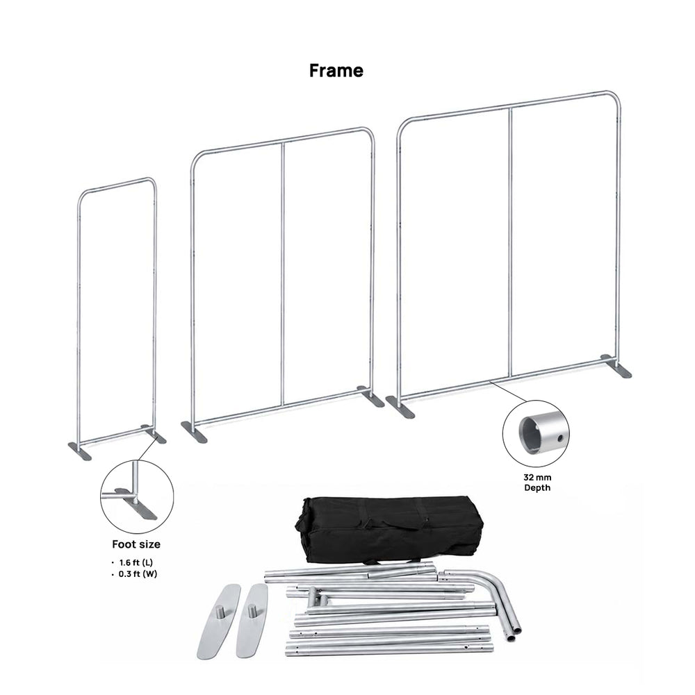 Portable  2.3m H High Fabric Exhibit Display