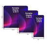 Portable  2.3m H High Fabric Exhibit Display