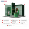 Portable Exhibit Display 3m x 3m - Model 19