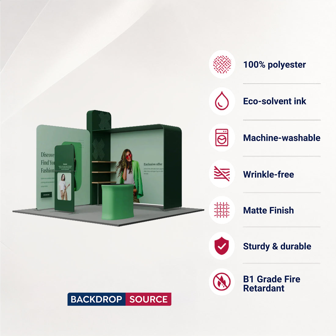 Portable Exhibit Display 3m x 3m - Model 19