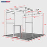 3x3m Square Arch Booth Kit with Backlit Lightbox Counter