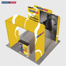 3x3m Square Arch Booth Kit with Backlit Lightbox Counter