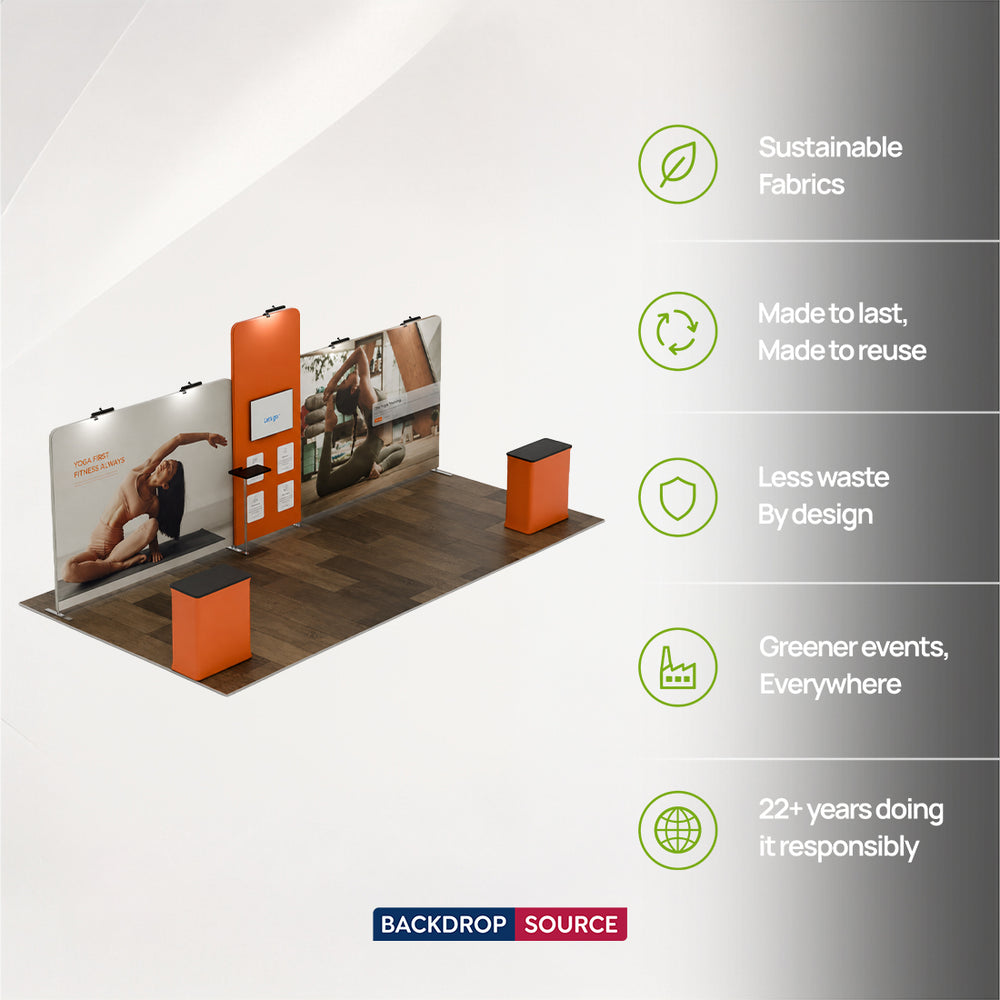 Portable Exhibit Display 6m x 3m - Model 12