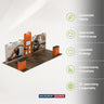 Portable Exhibit Display 6m x 3m - Model 12