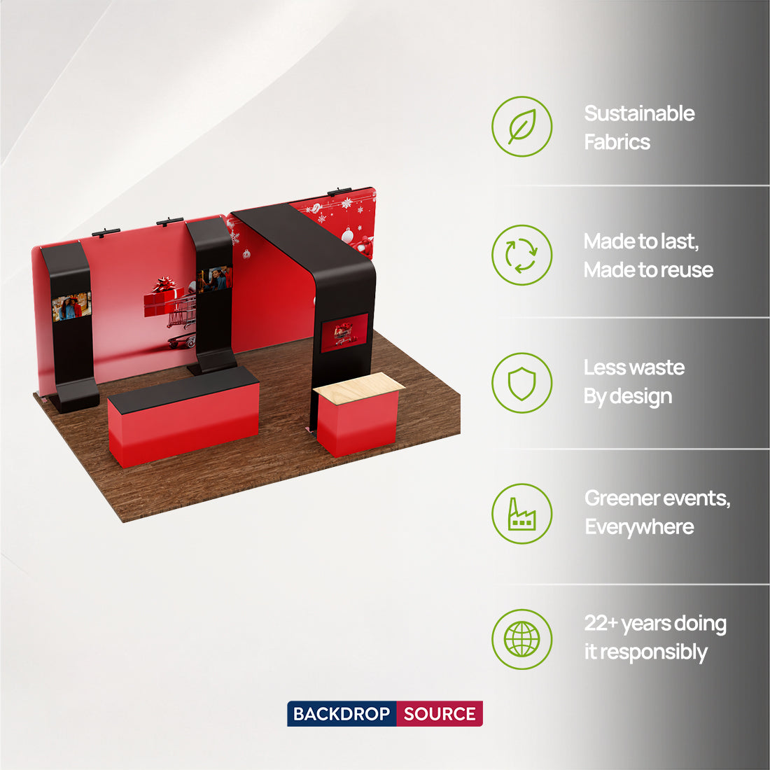 Portable Exhibit Display 6m x 3m - Model 20