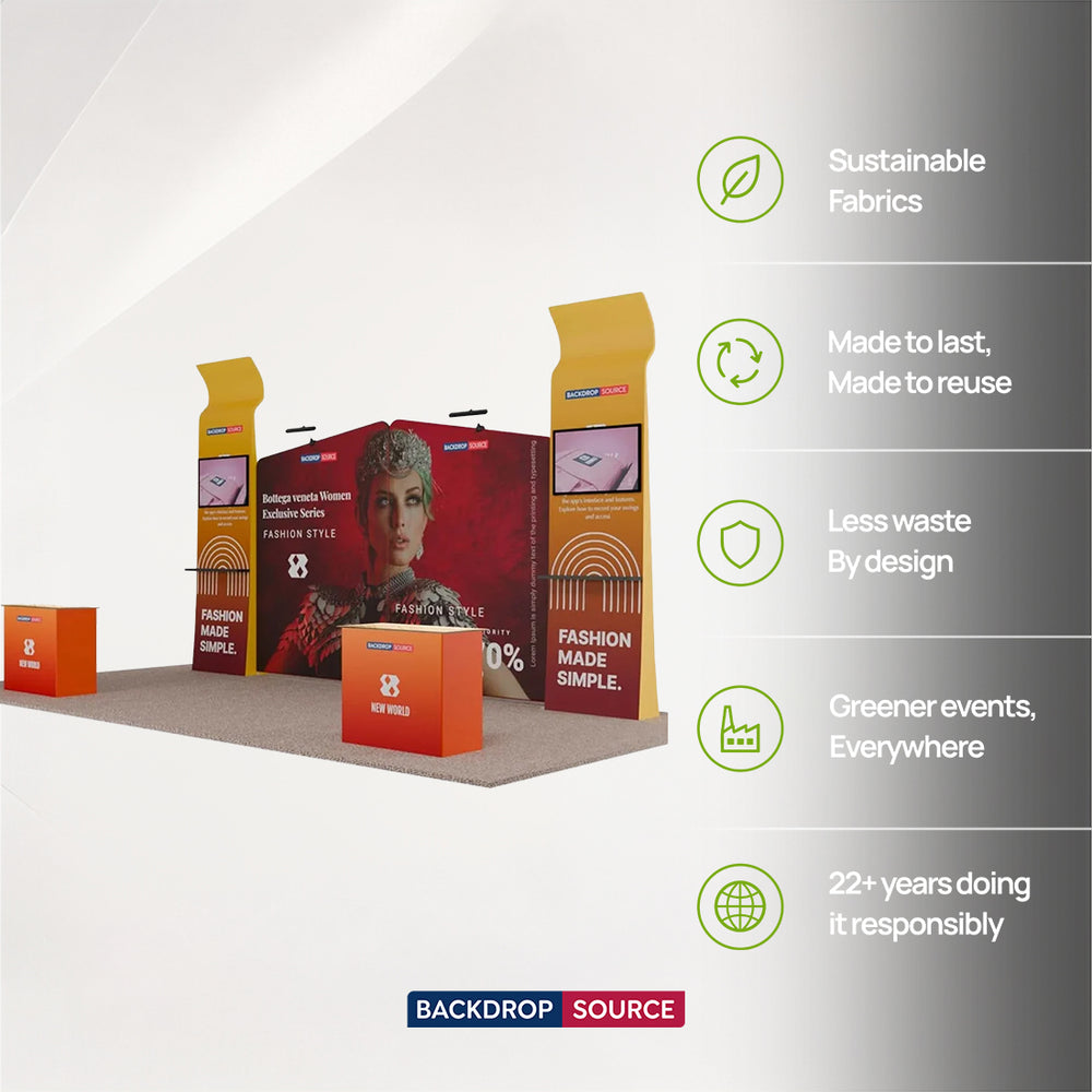 Portable Exhibit Display 6m x 3m - Model 22