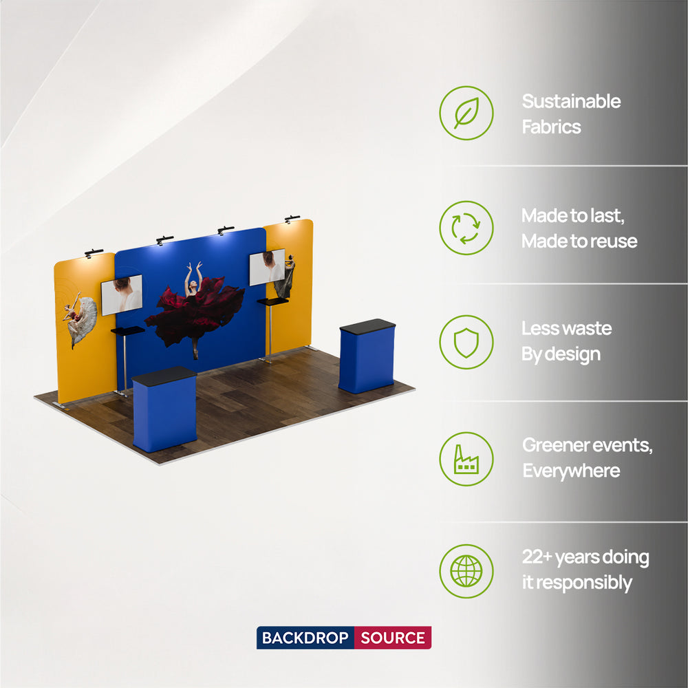 Portable Exhibit Display 6m x 3m - Model 4