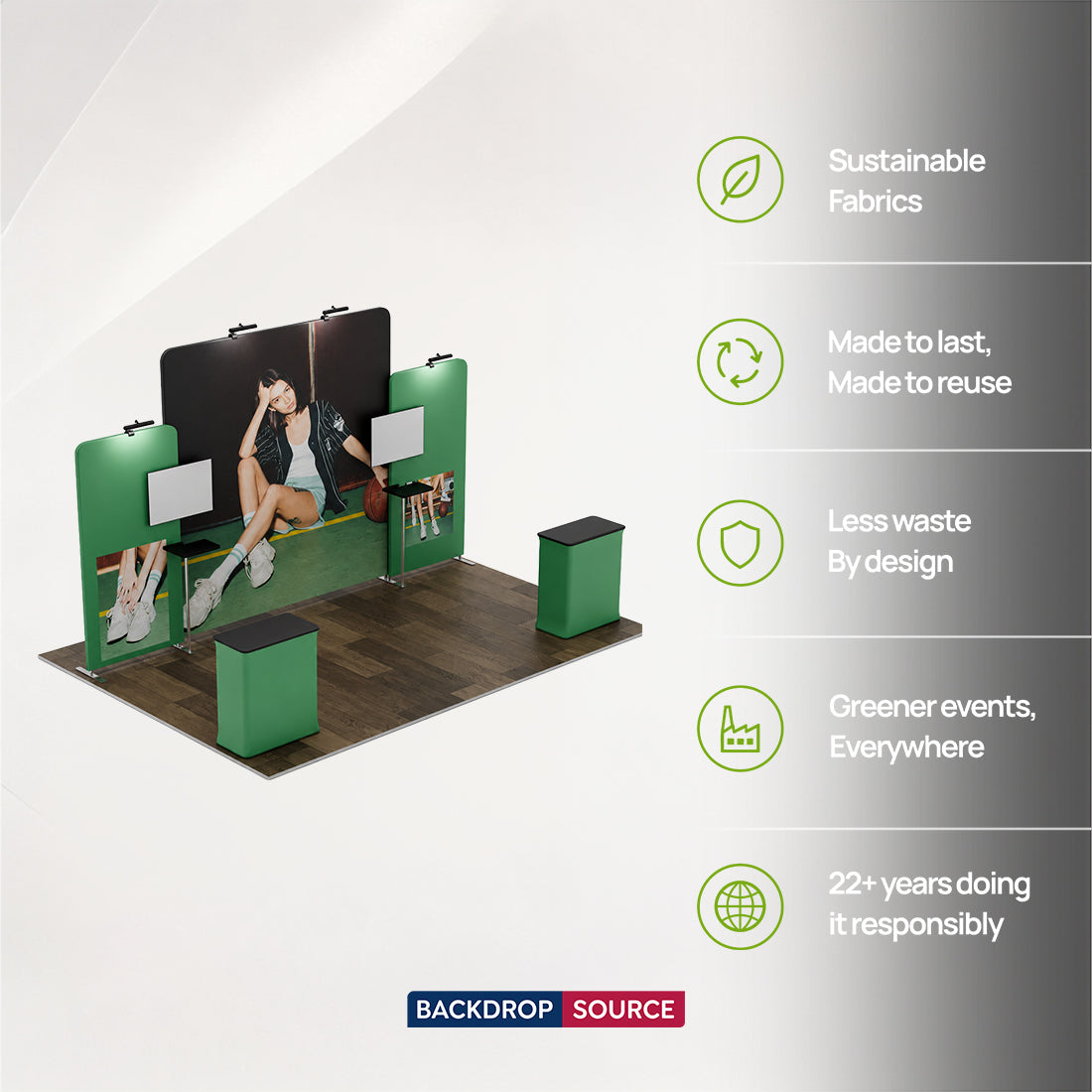 Portable Exhibit Display 6m x 3m - Model 5