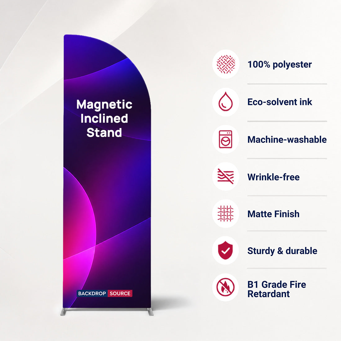 Portable Magnetic Inclined Fabric Stand