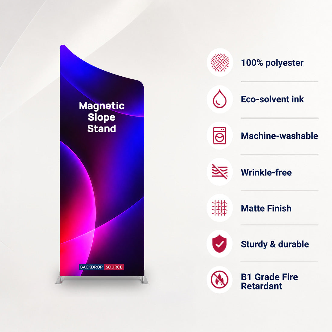 Portable Magnetic Slope Fabric Stand