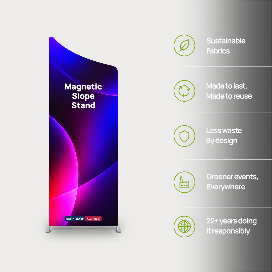 Portable Magnetic Slope Fabric Stand