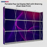 Portable Pop-Up Display Wall with Shelving (Dual-Side Print)