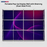 Portable Pop-Up Display Wall with Shelving (Dual-Side Print)