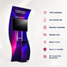 Portable S-Shaped Fabric Exhibit Display