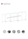 Portable 2.5m H High Fabric Exhibit Display