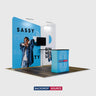 3x3m Twin Inclined Wall Booth Kit