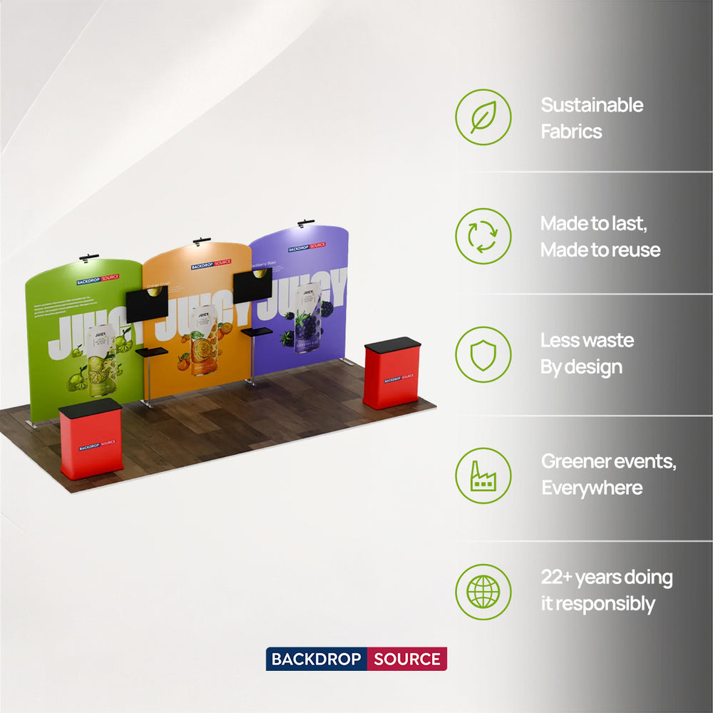 Portable Exhibit Display 6m x 3m - Model 11