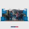Portable Exhibit Display 6m x 3m - Model 2