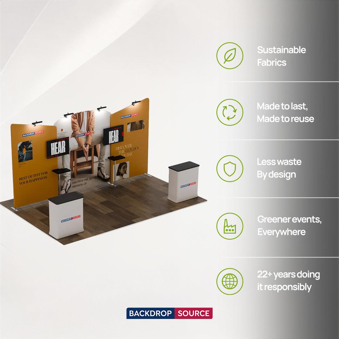 Portable Exhibit Display 6m x 3m - Model 8