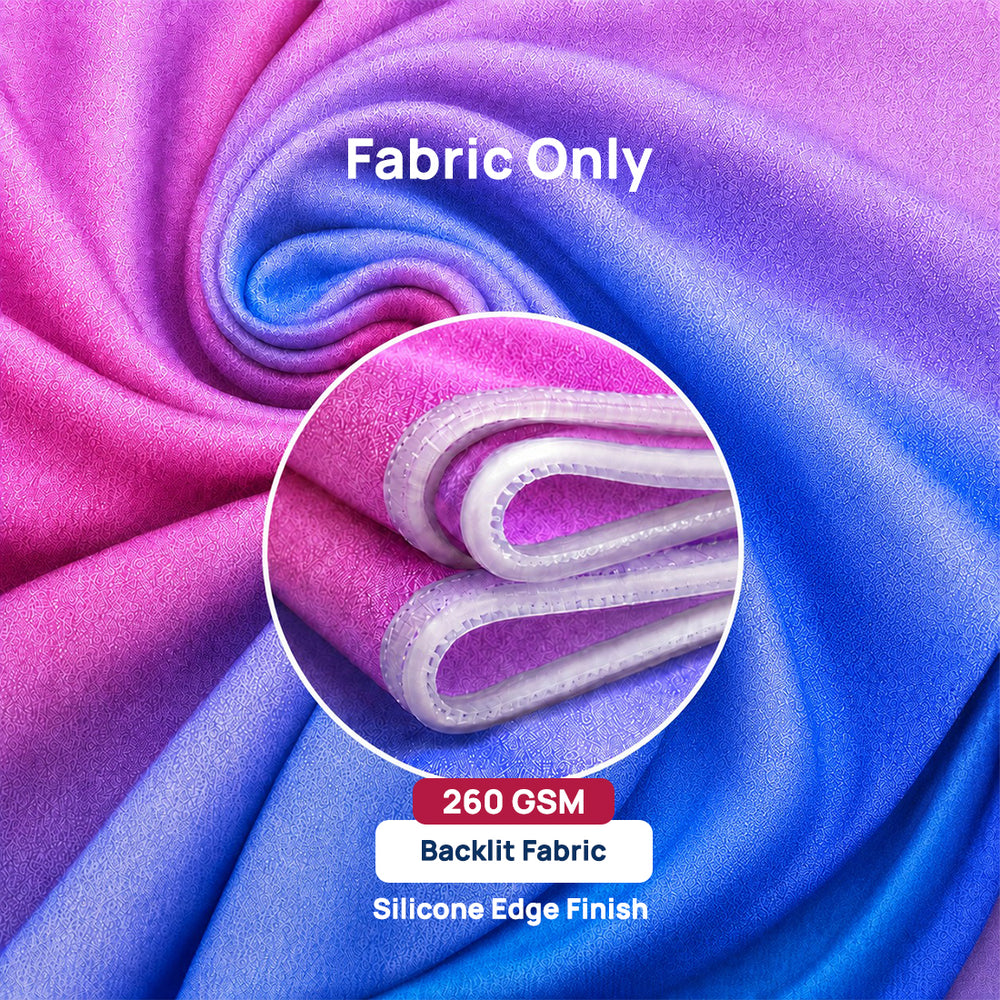 Backlit Premium Fabric Counter Display – 1m/1.2m/1.8m W
