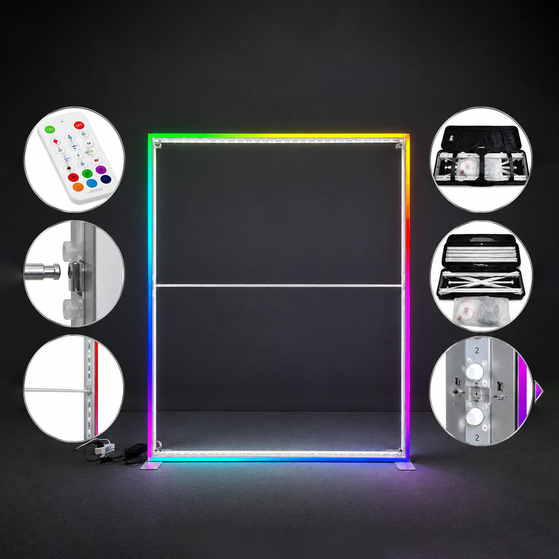 RGB LED Fabric Light Box Display