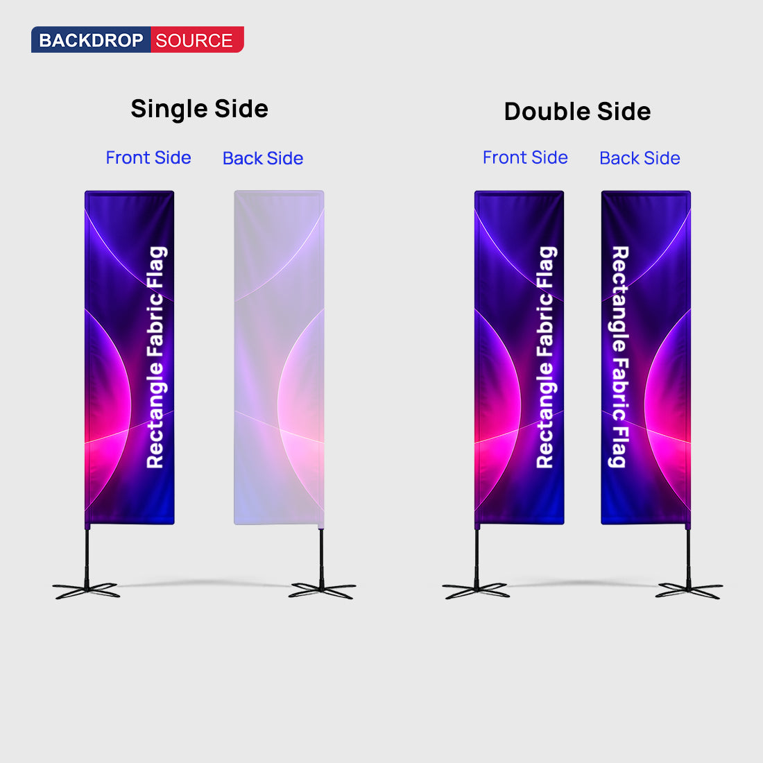 Rectangle Flag with Uni-Fit Pole