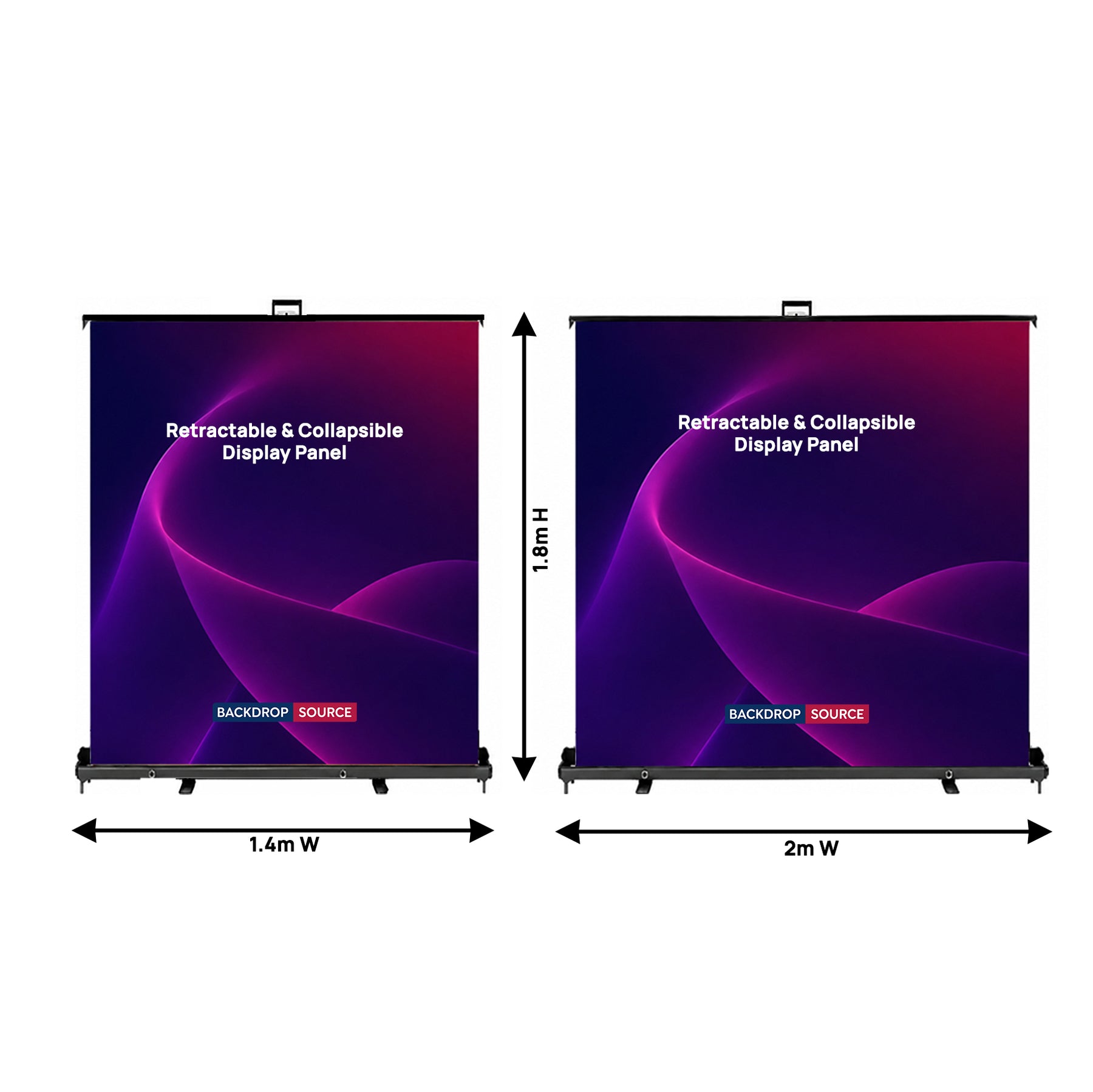 Custom Printed Fabric Retractable & Collapsible Display
