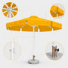 Round Market Umbrellas With Valances – 3m x 3m