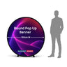 Round Fabric Pop Up Banners – Double Side Printed