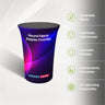 Round Fabric Exhibition Counter for Podium & Booth Displays