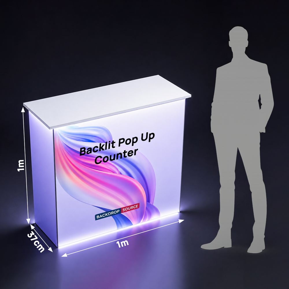 SEG Fabric Backlit Pop Up Counter