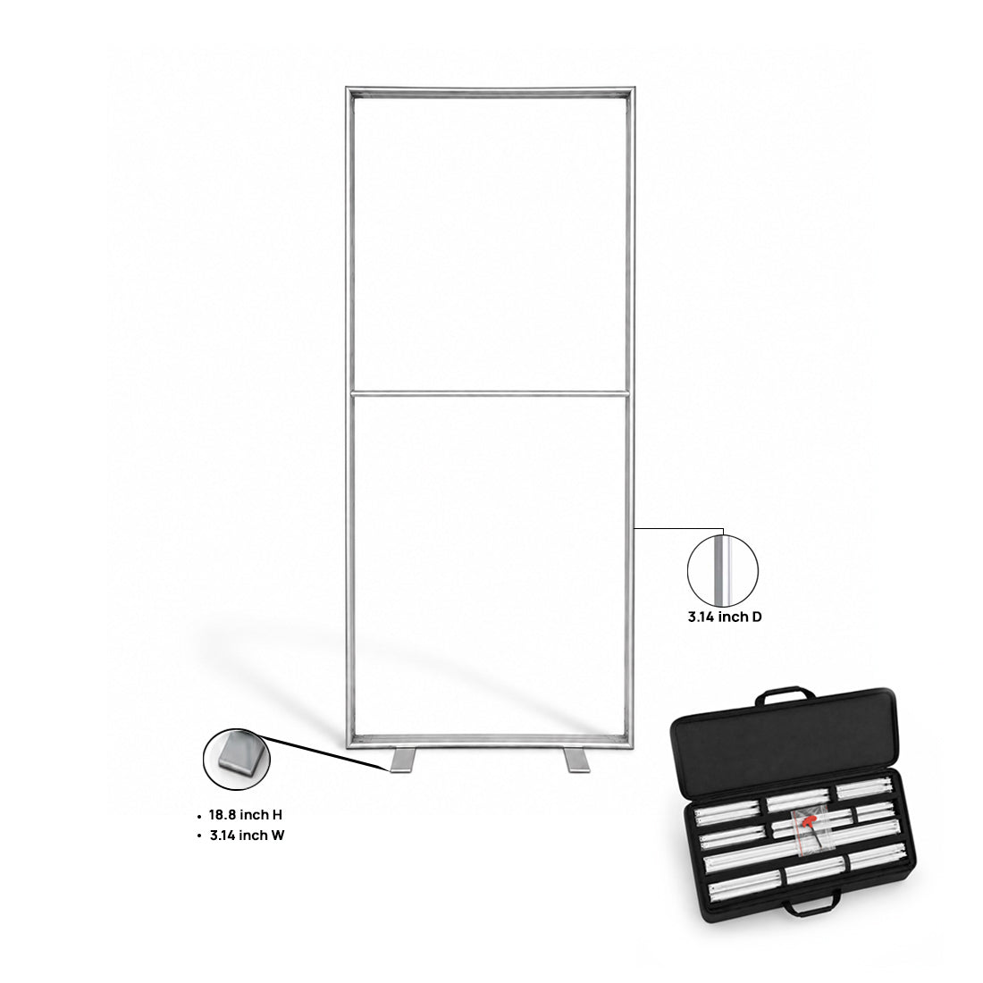 SEG Fabric Display Frame - 80mm Depth Aluminum Profile
